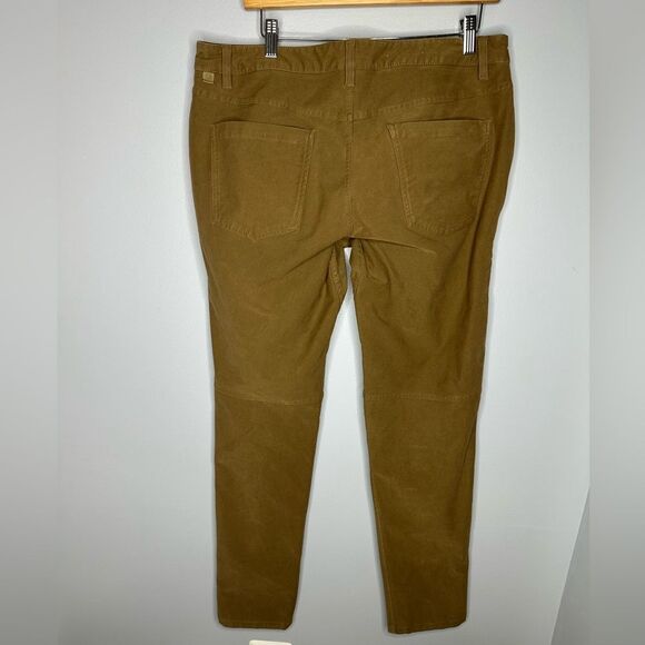 Men's Brown Casual Pants Canvas ABC Slim-Fit 5 Pocket 31L Utilitech Sz 34 - Picture 4 of 6